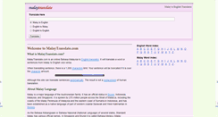 Desktop Screenshot of malaytranslate.com