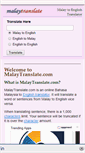 Mobile Screenshot of malaytranslate.com